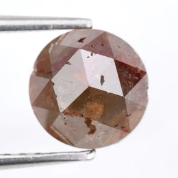 round polised diamond natural 1.49 ct brownish-grey colored diamond for custom fine jewelry loose stone 