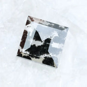 2.59 Ct Square Cut Salt & Pepper CVD Lab Grown Diamond loose stone for necklace design.