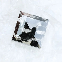 2.59 Ct Square Cut Salt & Pepper CVD Lab Grown Diamond loose stone for necklace design.