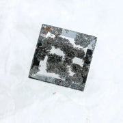 2.59 Ct Square Cut Salt & Pepper CVD Lab Grown Diamond loose stone for necklace design.