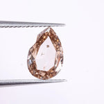 0.85 Ct Pear Cut Fancy Brown CVD Lab Grown Loose Diamond – Ethical Sustainable Stone for Engagement Rings and Fine Jewelry