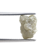 2.08 carat yellow natural diamond in raw, unpolished form for creating a personalized purpose ring.
