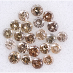 2.22 Ct Round Brilliant Natural Diamond Lot – Loose Rustic Polished Mixed Color Diamonds for Artisan Jewelry, Custom Rings & Fine Designs