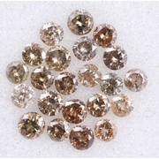 2.22 Ct Round Brilliant Natural Diamond Lot – Loose Rustic Polished Mixed Color Diamonds for Artisan Jewelry, Custom Rings & Fine Designs
