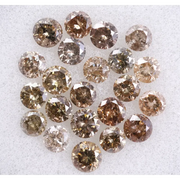 2.22 Ct Round Brilliant Natural Diamond Lot , Natural Loose Rustic Diamond Lot , Polished Mixed Color Diamonds for Artisan Jewelry Designs