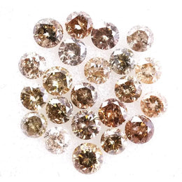 2.22 Ct Round Brilliant Natural Diamond Lot – Loose Rustic Polished Mixed Color Diamonds for Artisan Jewelry, Custom Rings & Fine Designs