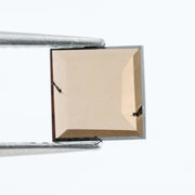 Lab-grown diamond featuring a square princess cut with 1-carat weight, offering brilliant clarity and ethical origins, perfect for engagement rings and custom jewelry designs.