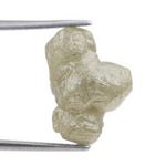 grey color old mine cut rough diamond jewelry