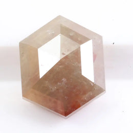 1.12 Ct hexagon cut pink natural diamond loose fancy color gemstone for engagement ring and custom fine jewelry