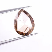 1.23 Ct Pear Cut Fancy Brown Lab Grown Diamond – Ethical CVD Loose Diamond (9.03 x 7.02 x 1.08 MM), Conflict-Free Lab Created Stone for Custom Jewelry & Ring