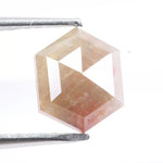 1.12 Ct hexagon cut pink natural diamond loose fancy color gemstone for engagement ring and custom fine jewelry