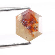 1.12 Ct hexagon cut pink natural diamond loose fancy color gemstone for engagement ring and custom fine jewelry