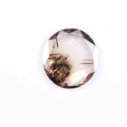 0.73 Ct Lab Grown Diamond, 8.02 X 7.05 X 1.02 MM Round Cut CVD Loose Brown Diamond for Cutsomized Jewelry, Unique Cushion Cut Lab Created Diamond