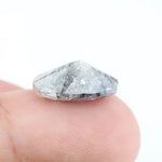 5.39 Ct Salt & Pepper Oval Cut CVD lab grown diamond loose stone for custom jewelry