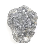 grey color vintage rough old mine cut diamond ring