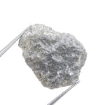 grey color vintage rough old mine cut diamond ring