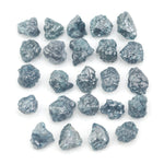 natural blue raw diamond lot with rough earth mined pieces for gold jewelry