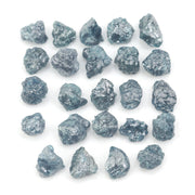 natural blue raw diamond lot with rough earth mined pieces for gold jewelry