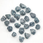 natural blue raw diamond lot with rough earth mined pieces for gold jewelry