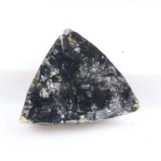 0.76 ct trillion cut natural black diamond loose stone with sharp faceting for engagement ring or custom fine jewelry
