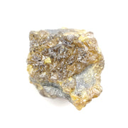 uncut yellow diamond weighing 1.32 carats, displayed as a natural untreated stone for a gold solitaire ring setting.