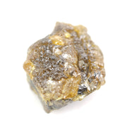 uncut yellow diamond weighing 1.32 carats, displayed as a natural untreated stone for a gold solitaire ring setting.