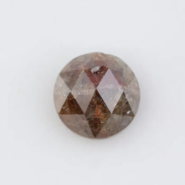 Natural Round Cut Diamond Elegant Tone Brown Colored Diamond For Custom Jewelry 
