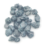 natural blue rough diamond with an uncut raw diamond for jewelry supply