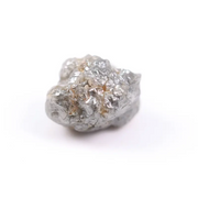 raw uncut diamond ring with natural raw gemstone jewelry style grey rough diamond 