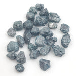 natural blue rough diamond with an uncut raw diamond for jewelry supply