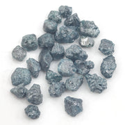 natural blue rough diamond with an uncut raw diamond for jewelry supply