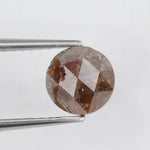 Natural Round Cut Diamond Elegant Tone Brown Colored Diamond For Custom Jewelry 