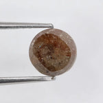 Natural Round Cut Diamond Elegant Tone Brown Colored Diamond For Custom Jewelry 