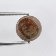 Natural Round Cut Diamond Elegant Tone Brown Colored Diamond For Custom Jewelry 