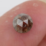 Natural Round Cut Diamond Elegant Tone Brown Colored Diamond For Custom Jewelry 