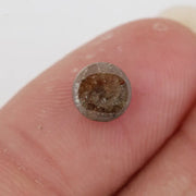 Natural Round Cut Diamond Elegant Tone Brown Colored Diamond For Custom Jewelry 