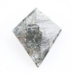 2.02 Ct kite cut black natural diamond with bold geometric shape and deep color for unique luxury jewelry