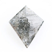 2.02 Ct kite cut black natural diamond with bold geometric shape and deep color for unique luxury jewelry