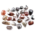 7.62 Ct natural rustic brown and grey diamond lot with mix shape rose cut loose diamonds for handmade jewelry and custom rings