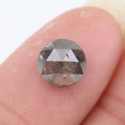 1.75 ct round cut grey and brown natural diamond with refined earthy tones and elegant brilliance, loose luxury stone ideal for custom jewelry and bespoke ring designs