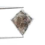 2.02 Ct kite cut black natural diamond with bold geometric shape and deep color for unique luxury jewelry