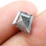 kite cut natural diamond engagement ring with elegant sparkle