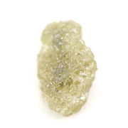 rough yellow diamond with an uncut natural appearance for a bespoke gold brooch jewelry design.