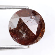 brown colour diamond 1.46 ct round diamond ring natural