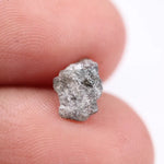 rough grey diamond crystal with real diamond rock natural look natural rough diamond 