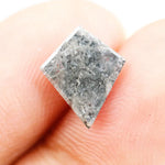 2.02 Ct kite cut black natural diamond with bold geometric shape and deep color for unique luxury jewelry