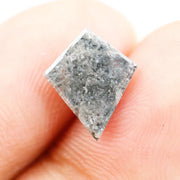 2.02 Ct kite cut black natural diamond with bold geometric shape and deep color for unique luxury jewelry