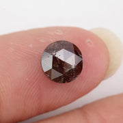 Natural Brownish-Red Colored Diamond Round Shaped Diamond Loose Stone Use For Making Jewelry 