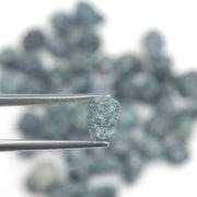 blue raw uncut diamond for custom jewelry making