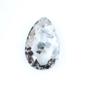 3.49 Ct Fancy Pear Cut Salt & Pepper Lab Grown Diamond Loose Stone for Custom Jewelry
